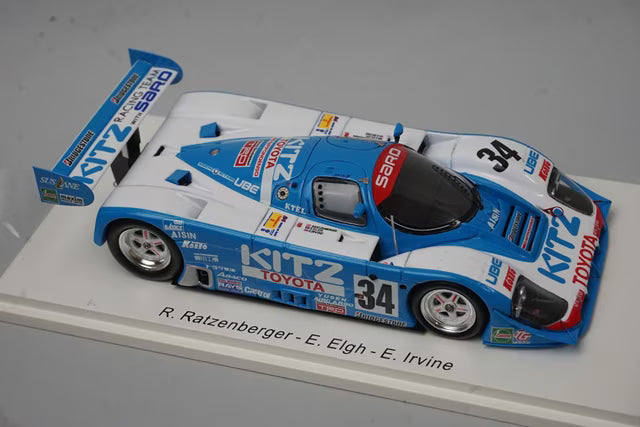 1:43 Spark S2367 Toyota 92CV Le Mans 9th 1992 #34 R. Ratzenberger / E. Elige / E. Irvine