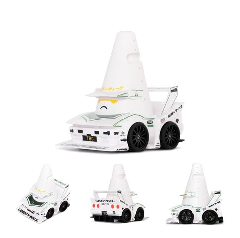 MC252-32 LB × TBC LB-SUPER SILHOUETTE R32 SKYLINE Traffic Cones Pull Back Car model car