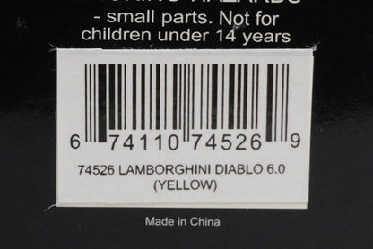 1:18 AUTOart 74526 Lamborghini Diablo 6.0 Yellow model car