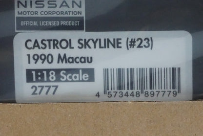 1:18 ignition model IG2777 Nissan Castrol Skyline Macau 1990 #23 with engine