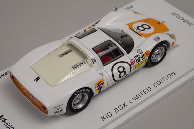 1:43 Spark SKB43028 Kidbox Custom Porsche Carrera 6 (906-147) Japanese GP 1967 #8 Toru Ikuzawa