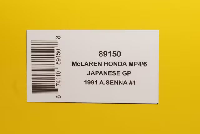 1:18 AUTOart 89150 McLaren Honda MP4/6 F1 Japanese GP 1991 #1 A. Senna