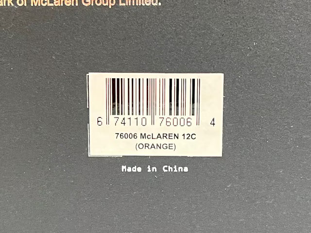 1:18 AUTOart 76006 McLaren 12C Orange