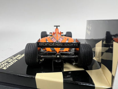1:43 MINICHAMPS 430010085 Orange Arrows Asiatech Show Car 2001 #15 E. Bernoldi