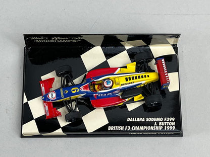 1:43 MINICHAMPS 400990306 Dallara SODEMO F399 F3 British Championship 1999 J. Button #6