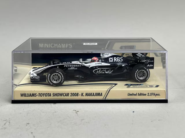 1:43 MINICHAMPS 400080078 Williams Toyota Show Car 2008 Kazuki Nakajima #8