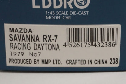 1:43 EBBRO 43238 Mazda Savanna RX-7 Daytona 24H Racing 1979 #7 model car