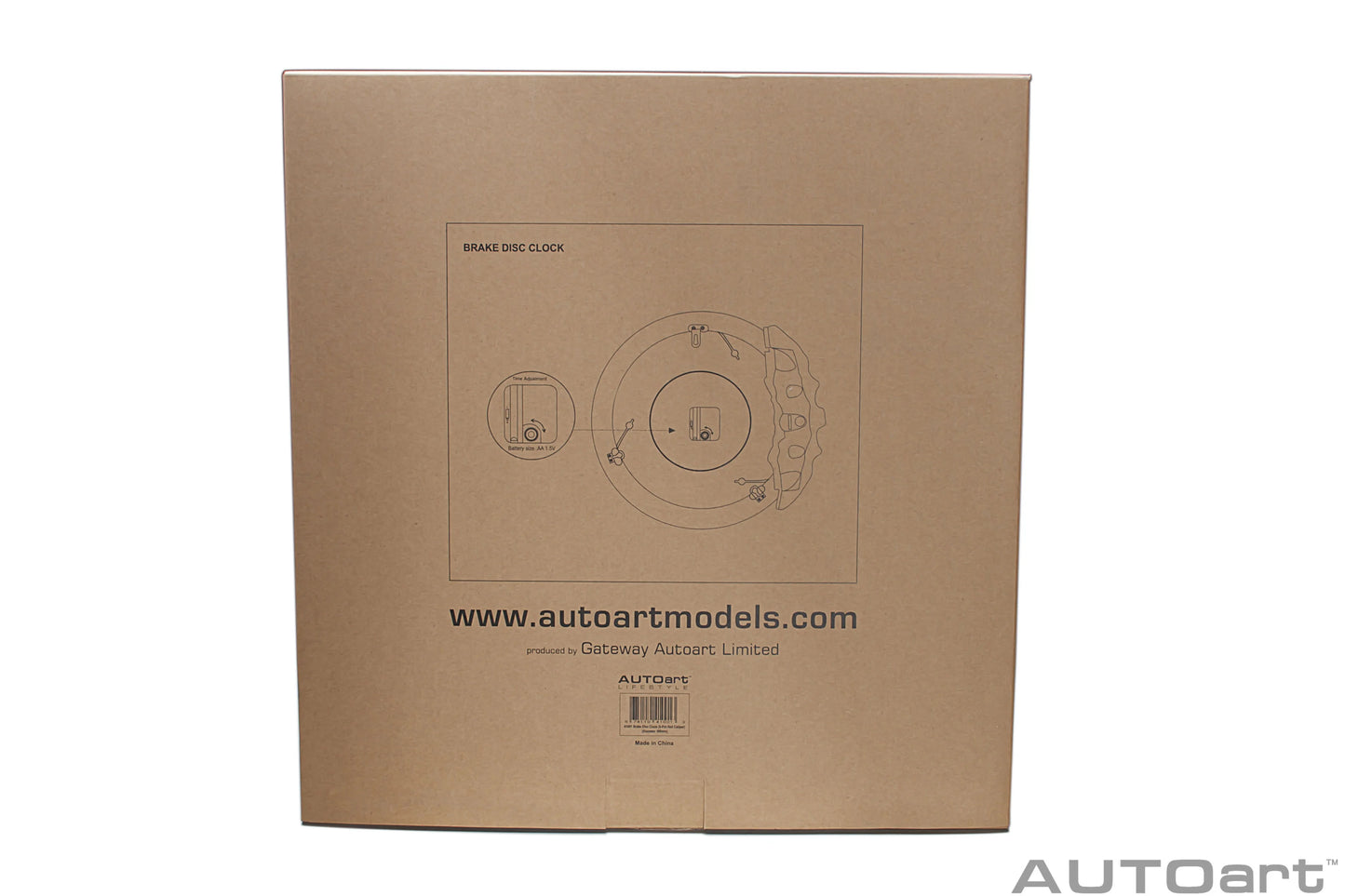 [ Back-order ] AUTOart 41001 Brake disk clock 8-pot red caliper 38cm x 3.5cm