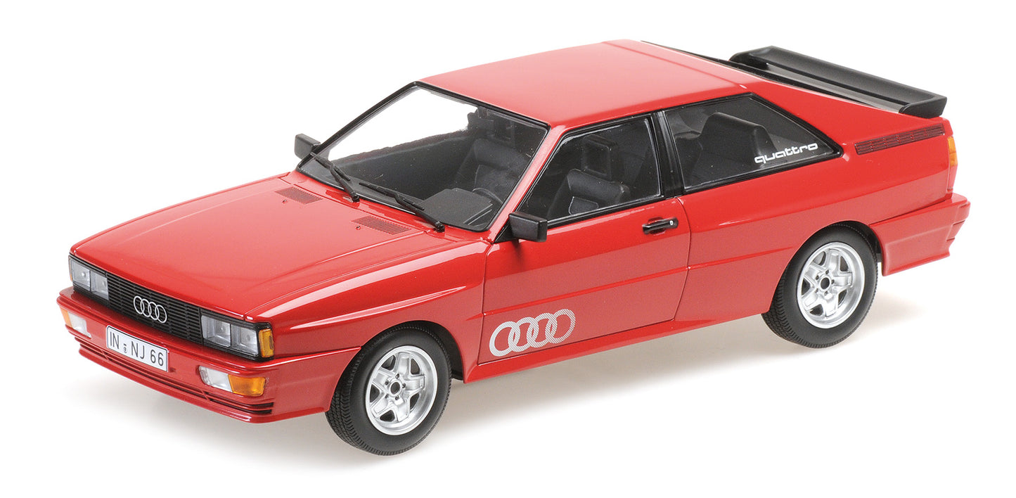 [ Back-order ] MINICHAMPS 155016124 1:18 Audi quattro 1980 Red model car