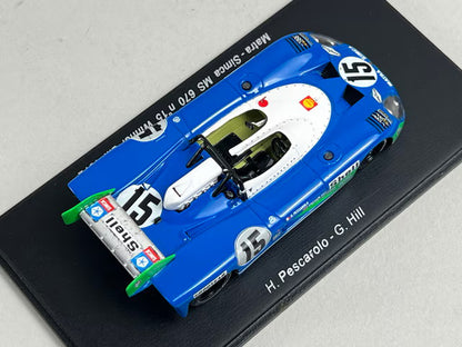 1:43 Spark 43LM72 Matra-Simca MS670 Le Mans 24H Winner 1972 #15 H. Pescarolo / G. Hill