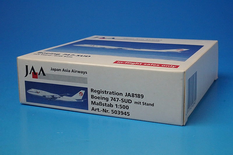 1:500 B747-300 JAA Japan Asia JA8189 503945 Herpa