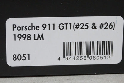 1:43 HPI 8051 Porsche 911 GT1 Le Mans 1998 #25 & #26