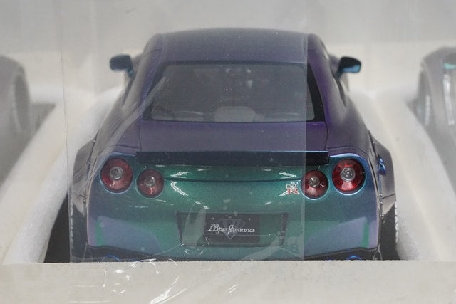 1:18 ignition model IG1033 LB-WORKS GT-R (R35) Metallic Purple / Green WEB Limited