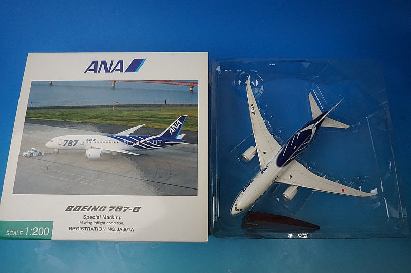 1:200 B787-8 ANA main wing flight attitude JA801A NH20053 ANA airplane model