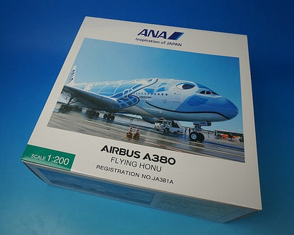 1:200 A380-841 ANA FLYING HONU Blue WiFi Radome Gear JA381A NH20162 ANA