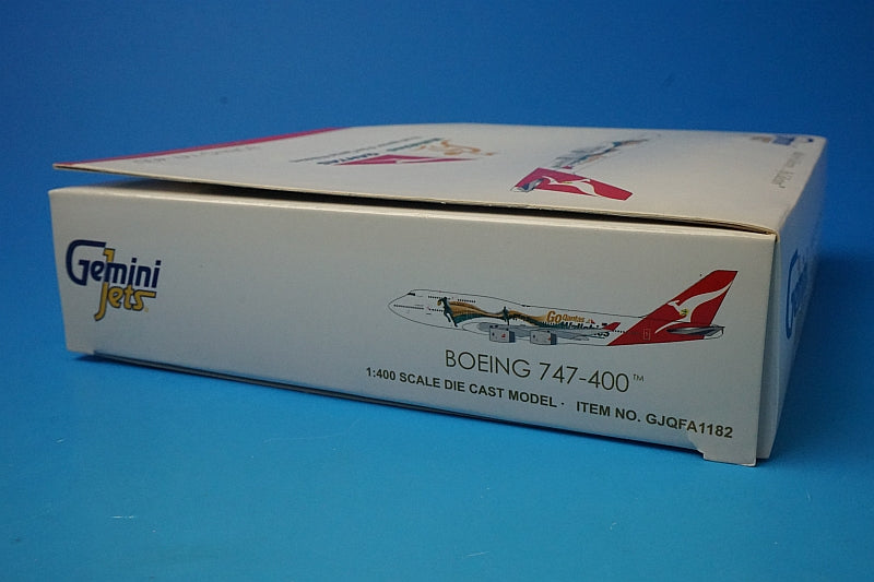 1:400 B747-400 Qantas Go Qantas Wallabies VH-OJO GJQFA1182 Gemini