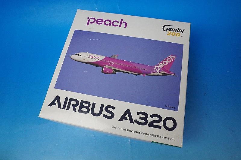 1:200 A320-200 Peach JA801P MM20001 Gemini airplane model