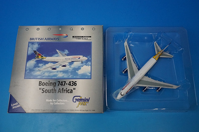 1:400 B747-400 British Airlways South Africa G-BNLO GJBAW016 Gemini airplane model