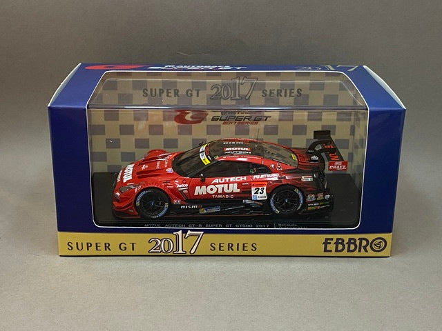 1:43 EBBRO 45510 Nissan MOTUL AUTECH GT-R Super GT GT500 2017 #23 model car