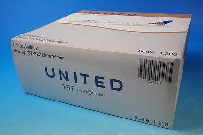 1:200 B787-8 United N20904 XX2915 JC Wings airplane model