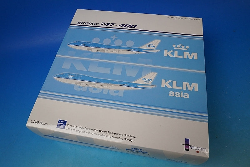 1:200 B747-400 KLM Asia PH-BFP IF744032 INFLIGHT airplane model