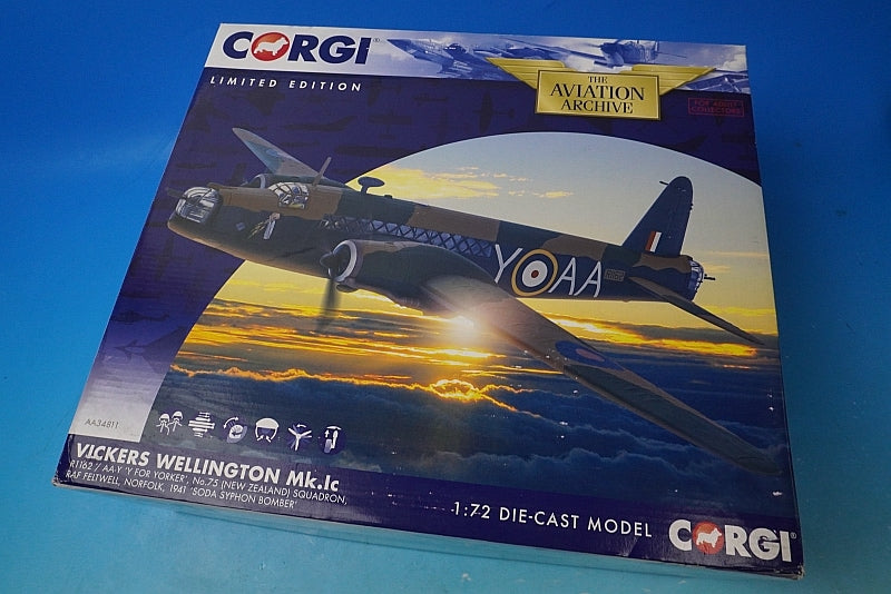 1:72 Vickers Wellington Mk.IC Royal Air Force R1162 AA-Y 'Y FOR YORKER' No.75 AA34811 Corgi