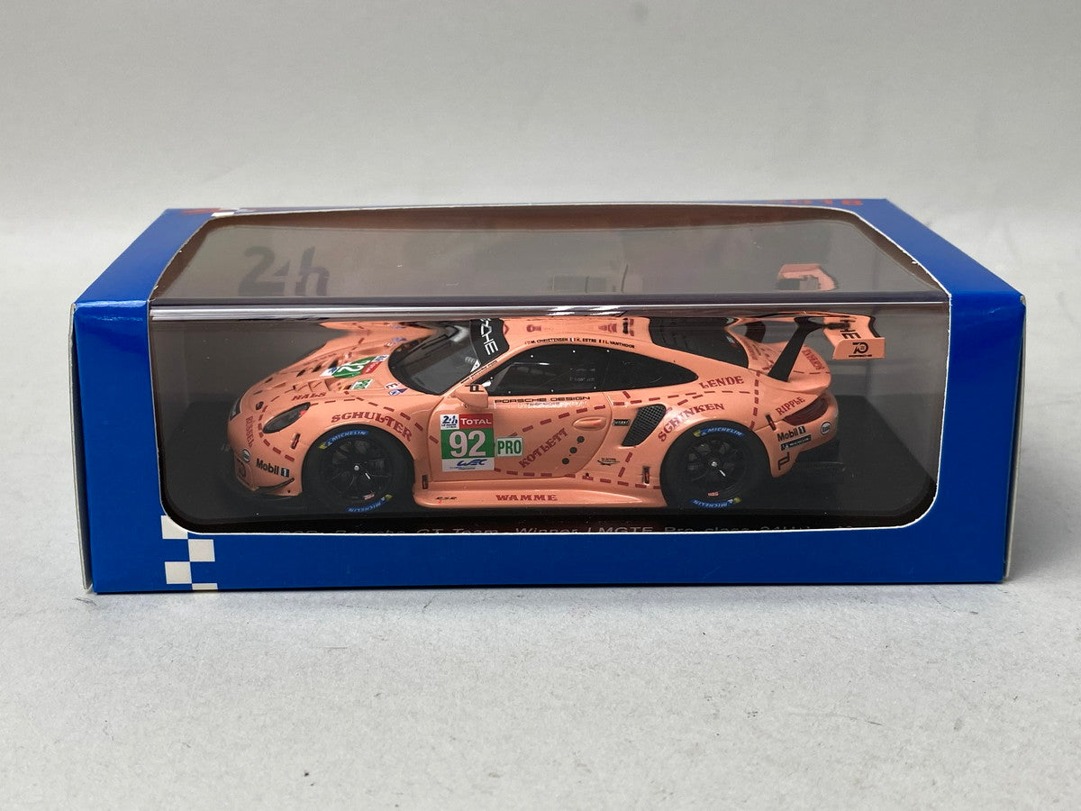 1:43 SPARK S7033 Porsche 911 RSR #92 Winner LMGTE Pro class 24h Le Mans 2018
