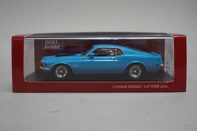 1:43 SPARK PS003A Post Hobby Custom Ford Mustang BOSS 429 1970 Blue model car