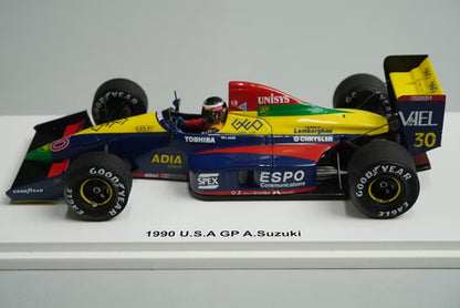 1:43 Spark FS17 Lamborghini Racing On Lola LC89B 1990 F1 US GP model car