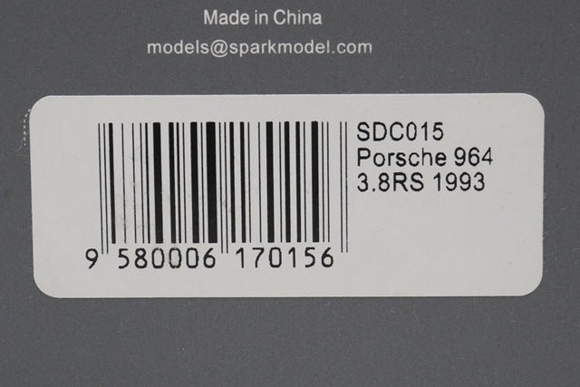 1:43 SPARK SDC015 Porsche 964 3.8RS 1993 White model car