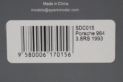 1:43 SPARK SDC015 Porsche 964 3.8RS 1993 White model car