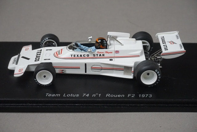 1:43 Spark S1775 Team Lotus 74 Rouen F2 1973 #1 E. Fitzipaldi model car