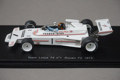 1:43 Spark S1775 Team Lotus 74 Rouen F2 1973 #1 E. Fitzipaldi model car
