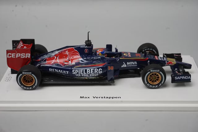 1:43 Spark TR015 Forza Custom Scuderia Toro Rosso STR9 Abu Dhabi GP Test 2014 #38 M. Verstappen