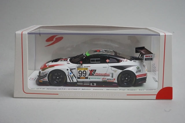 1:43 SPARK SJ067 Nissan GT-R NISMO GT3-GTNET Motor Sports-Winner Super Tec 24h #99 2018