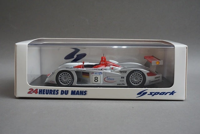 1:43 SPARK 43LM00 Audi R8 Audi Sport Team Joest Le Mans winner 2000 #8 model car