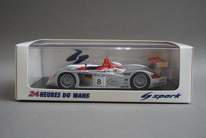 1:43 SPARK 43LM00 Audi R8 Audi Sport Team Joest Le Mans winner 2000 #8 model car
