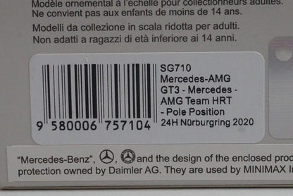 1:43 SPARK SG710 Mercedes AMG GT3 Team HRT Pole Position Nurburgring 24h 2020#4