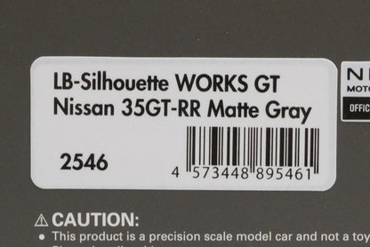 1:43 ignition model IG2546 LB Silhouette Works GT Nissan 35GT-RR Matte Gray