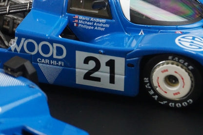 1:43 HPI 941 Porsche 956 LH Le Mans 1983 #21 Mario Andretti Michael Andretti Phillippe Alliot