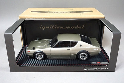 1:18 ignition model IG1847 Nissan Skyline 2000 GT-R (KPGC110) Silver w/Engine