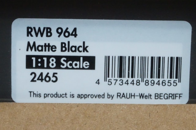 1:18 ignition model IG2465 RWB 964 Matte Black