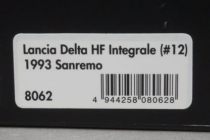 1:43 HPI 8062 Lancia Delta HF Integrale ESSO 1993 San Remo #12 Black x Gold