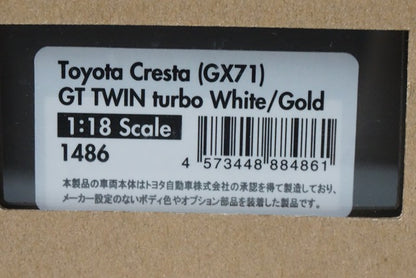 1:18 ignition model IG1486 Toyota Cresta GT TWIN Turbo White / Gold