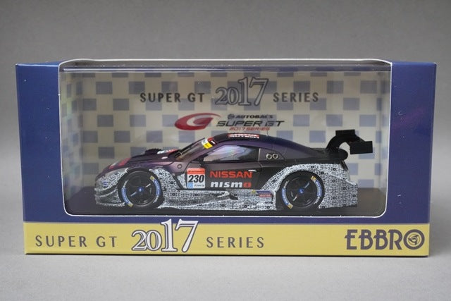 1:43 EBBRO 45501 Nissan GT-R NISMO GT500 2017 Super GT Test Car #230 model car
