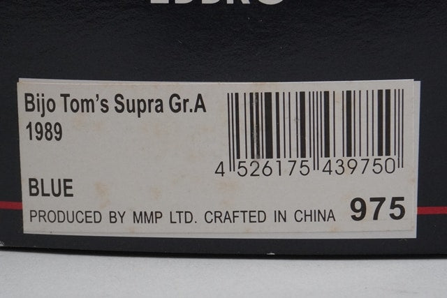 1:43 EBBRO 43975 Toyota Bayer Tom's Supra Gr.A 1989 #36 model car