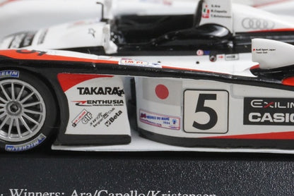 1:43 MINICHAMPS 400041305 Audi R8 24H LM 2004 #5 model car