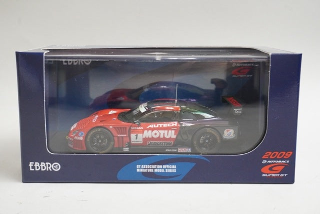 1:43 EBBRO 44171 Nissan Motul Autech GT-R Super GT500 Okayama Test 2009 #1 model car