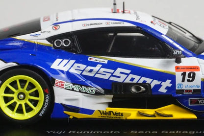 1:43 SPARK SGT057 Weds Sports ADVAN GR Supra GT500 Super GT 2023 #19 model car