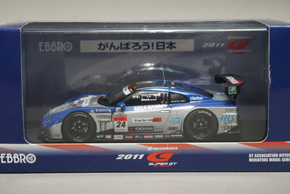 1:43 EBBRO 44543 Nissan ADVAN KONDO GT-R Super GT500 Fuji 2011 #24